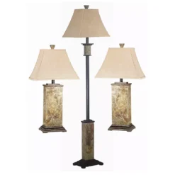 Bennington 3-piece Table & Floor Lamp Set