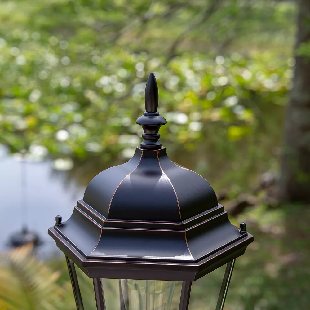 Kenroy Home Traditional Portable Post Outdoor Lantern Floor Decor 3 Kenroy Home Traditional Portable Post Outdoor Lantern Floor Decor - Image 3