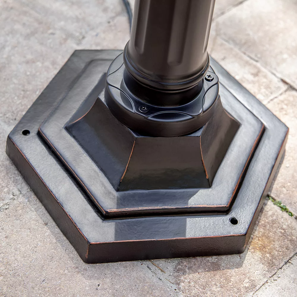 Kenroy Home Traditional Portable Post Outdoor Lantern Floor Decor 6 Kenroy Home Traditional Portable Post Outdoor Lantern Floor Decor - Image 6