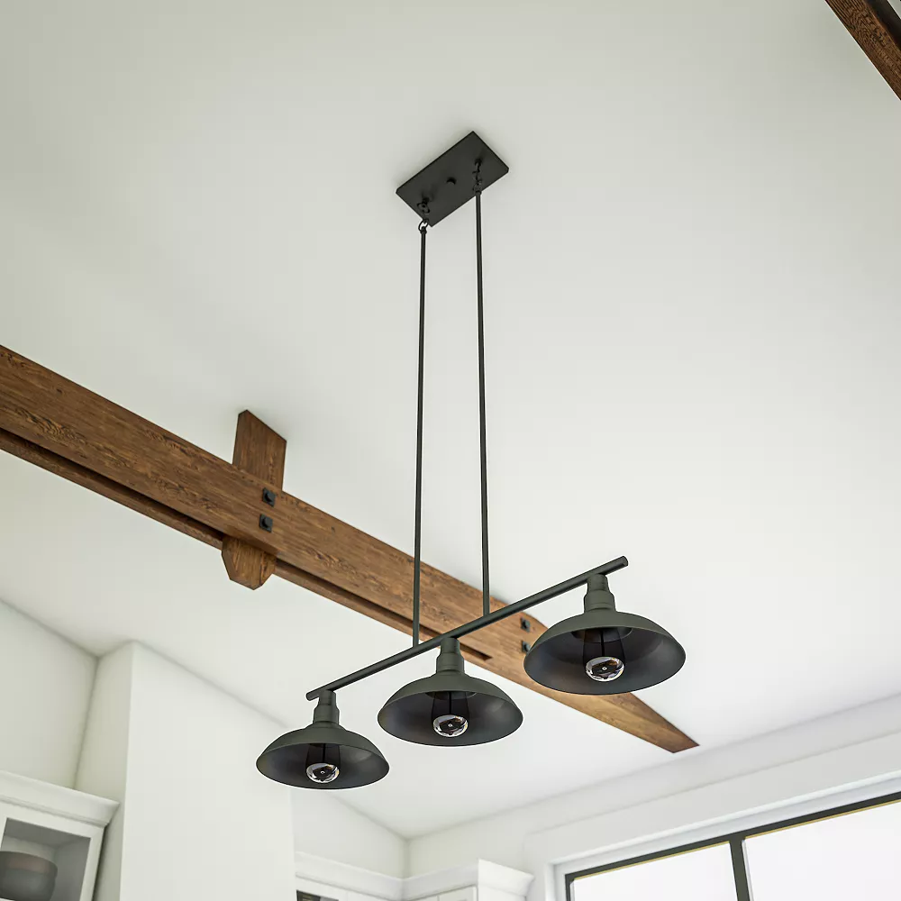 Kenroy Home Rustic 3-Light Island Pendant Light 5 Kenroy Home Rustic 3-Light Island Pendant Light - Image 5