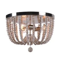 Kenroy Home Casual 3-Light Bead Flush Mount Ceiling Light